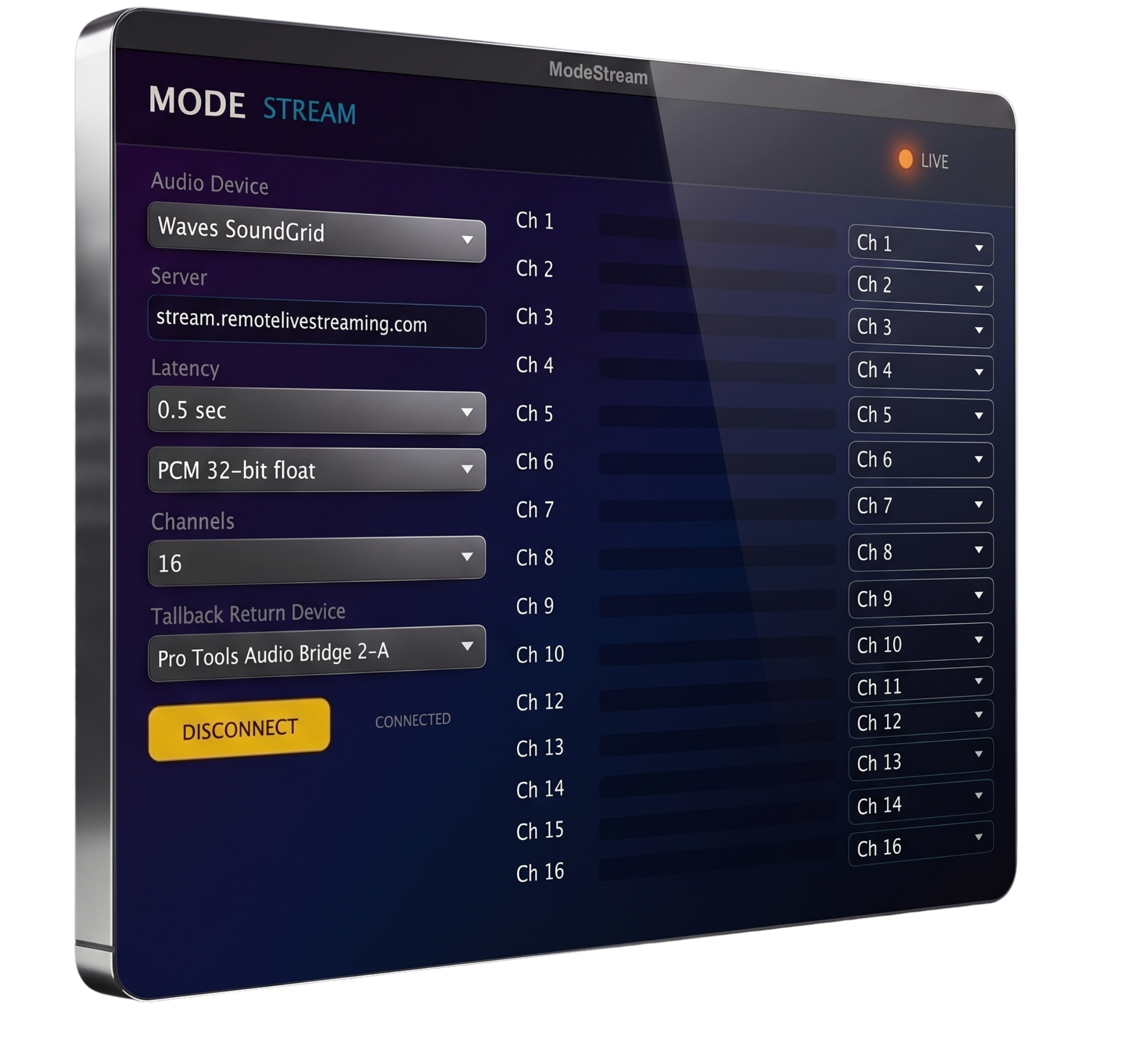 MODE Stream Interface